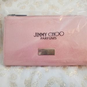 Jimmy Choo pink cosmetics bag